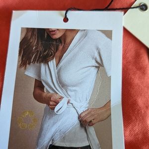 NWT Sara Kimono Tee, poppy (deep coral), Nation LTD